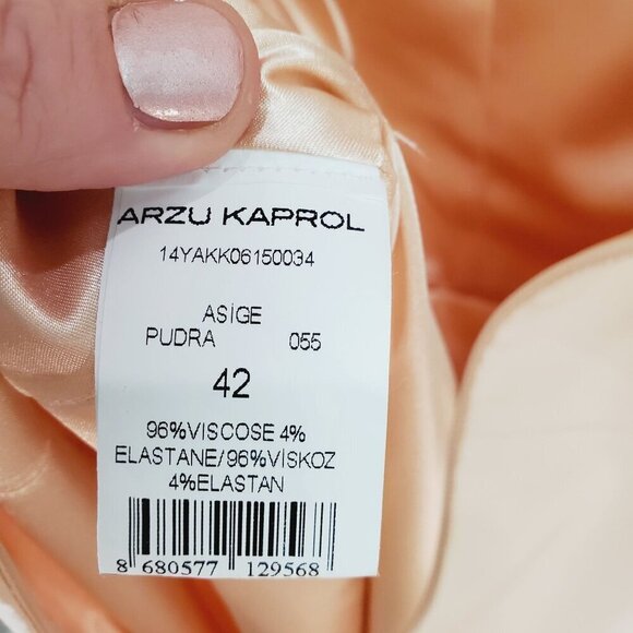 Arzu Kaprol Powder Mini Dress Back Zip Classic Cropped Jacket Set 42 - Picture 12 of 16